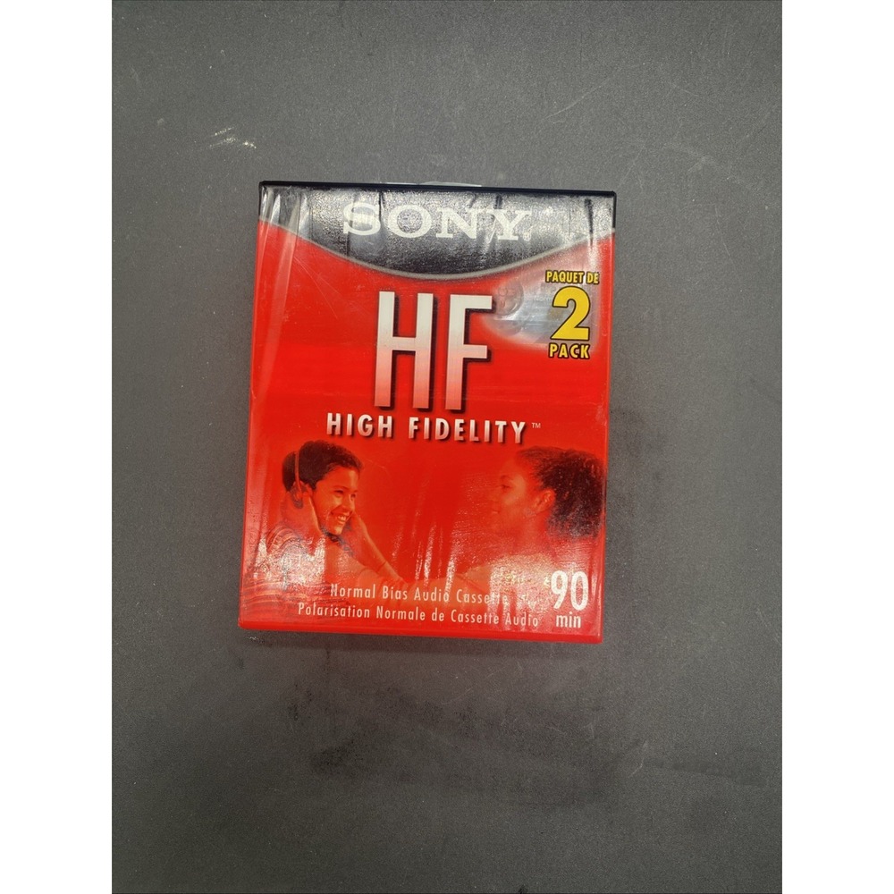 Sony HF High Fidelity 90 Min Blank Audio Cassette (2 Pack) New
